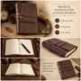Handmade Vintage Leather Journal With Lock For Writing, thumbnail 9 of 12