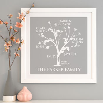 Personalised Family Tree Print, 4 of 11