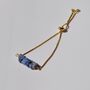 Lapis Lazuli Crystal Three Chunk Bracelet, thumbnail 2 of 4