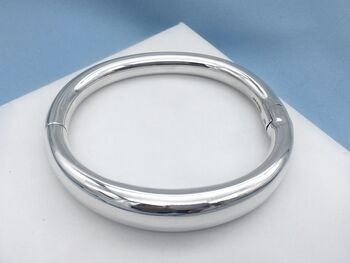 Personalised Chunky Sterling Silver Bangle, 8 of 11