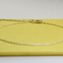 Sterling Silver Cord Chain Adjustable Anklet, thumbnail 5 of 6