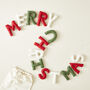 Fair Trade Letter Garland Felt Merry Christmas 200cm, thumbnail 3 of 3