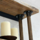 Letty Bespoke Shelves With Reclaimed Ladder Rung Risers By Urban Grain ...
