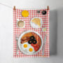 'The Full English' Breakfast Illustrated Tea Towel, thumbnail 1 of 4