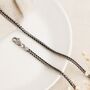 Oxidised Sterling Silver Snake Chain – 20in To 22in, thumbnail 5 of 8