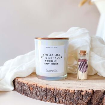 Not Your Problem Anymore Scented Candle – Funny Gift, 2 of 10