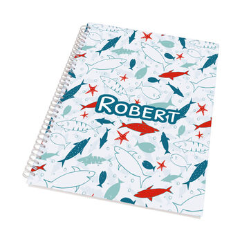 Personalised Kid's Patterned A4 Notebook, 5 of 9