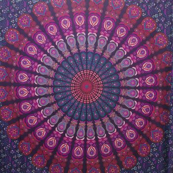 Indian Tapestry Wall Hanging Mandala Throw, 7 of 7