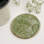 Green Meadow Wild Flower Ceramic Coasters, thumbnail 2 of 8