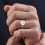 Men's Personalised Kintsugi Signet Ring, thumbnail 2 of 7