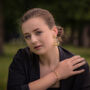 Black Onyx Gold Earrings, thumbnail 4 of 7