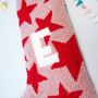 Pink And Red Star Personalised Christmas Stocking, thumbnail 3 of 3