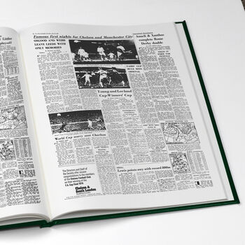 Chelsea Personalised Football Telegraph Book, 11 of 11