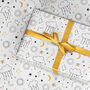 Galaxy Stars Wrapping Paper Roll Or Folded, thumbnail 1 of 2