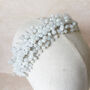 White Crystal Bridal Headband, thumbnail 3 of 5