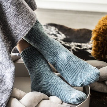 Chenille Knitted House Socks, 4 of 11