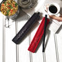 Travel Chopsticks With Embroidered Case, thumbnail 1 of 7