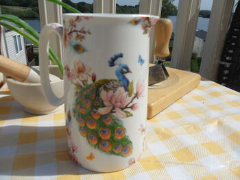Medium China Jug In Peacock Design, 6 of 8