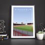 Kingsholm Stadium Gloucester Rugby Poster, thumbnail 3 of 8