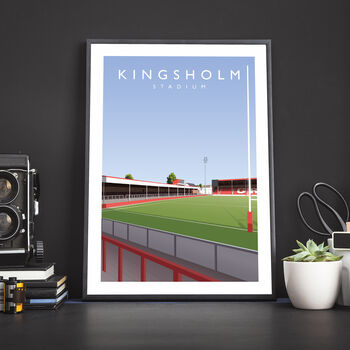 Kingsholm Stadium Gloucester Rugby Poster, 3 of 8