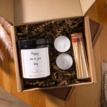 Happy You And Me Day Anniversary Scented Candle Gift For Him And Her, 2 of 7