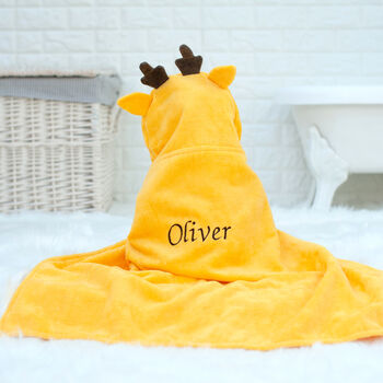 Personalised Buttercup The Deer Baby Towel, 2 of 8