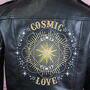Cropped Cosmic Love Leather Jacket, thumbnail 3 of 10
