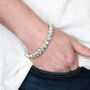 Rough Gemstone Aquamarine Bracelet In Silver, thumbnail 3 of 5