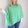 Checkerboard Lambswool Poncho, thumbnail 4 of 9