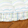 Tenby Stripe Padded Cotton Dog Bed, thumbnail 6 of 11