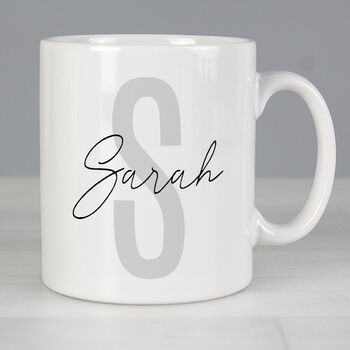 Personalised Name And Initial Mug, 4 of 4