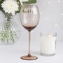 New Brown Handblown White Wine Glass, thumbnail 1 of 2