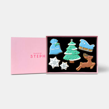 Personalised Festive Night Christmas Letterbox Iced Cookies, 4 of 12