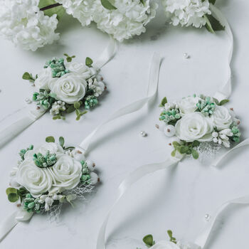 Wedding Flower Accessory In Lime, 6 of 12