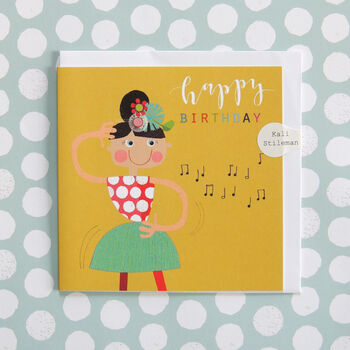 Glittery Strictly Come Dancing Birthday Card, 2 of 4