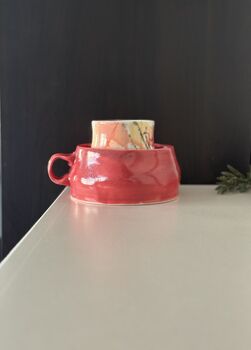 Handmade Porcelain Cup And Saucer, 3 of 6
