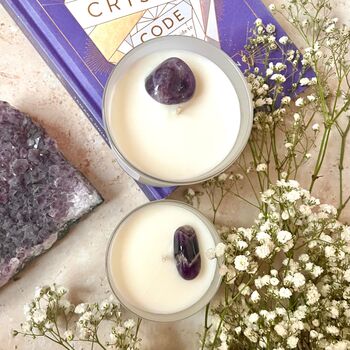 Serenity | Amethyst Crystal Candle, 2 of 4