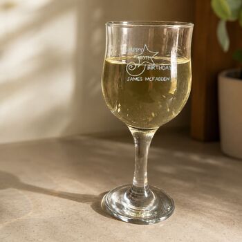 40th Birthday Gift Engraved Wine Glass, 5 of 12
