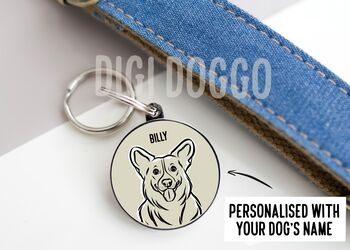 Corgi Outline ID Tag, 2 of 4