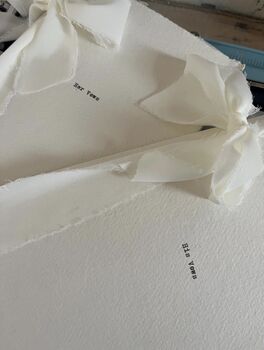 Set Of Two Personalised Wedding Typewriter Vow Books, 4 of 6