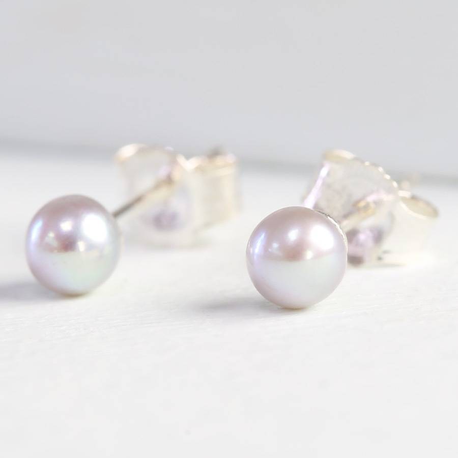 small freshwater pearl earrings by lisa angel | notonthehighstreet.com