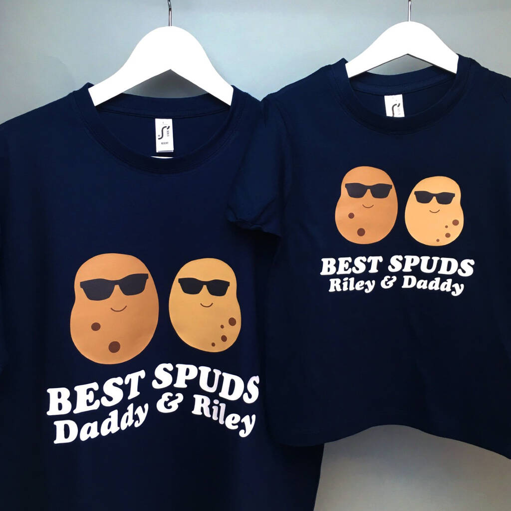 Personalised Best Spuds T Shirt Set, 1 of 11