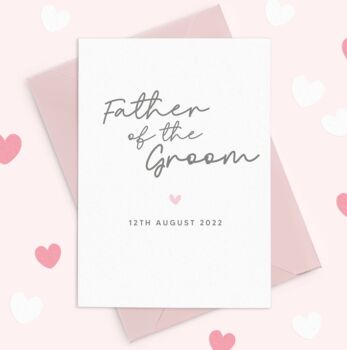Father Of The Groom Wedding Day Card, 3 of 3
