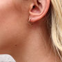 Sterling Silver Or Gold Plated Mini Hoop Earrings, thumbnail 4 of 8