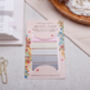 Pink Transparent Sticky Page Flags Colourful Tabs, thumbnail 2 of 2