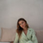 Sage Green 100% Linen Long Pyjama Set, thumbnail 5 of 6