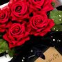Panache Everlasting Red Rose Bouquet Valentines Card, thumbnail 7 of 11