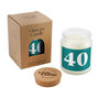 40 Large Clear Candle • 40th Birthday • Birthday Gift • Scented Glass Jar Candle • Humour • Just Because Candle • Gift Box, thumbnail 2 of 3