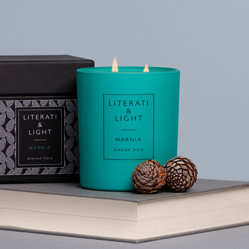 Narnia Turkish Delight, Pine, Snow Literary Soy Candle, 2 of 5