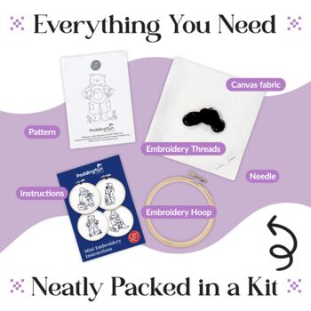Paddington Hello! Mini Embroidery Kit, 4 of 8